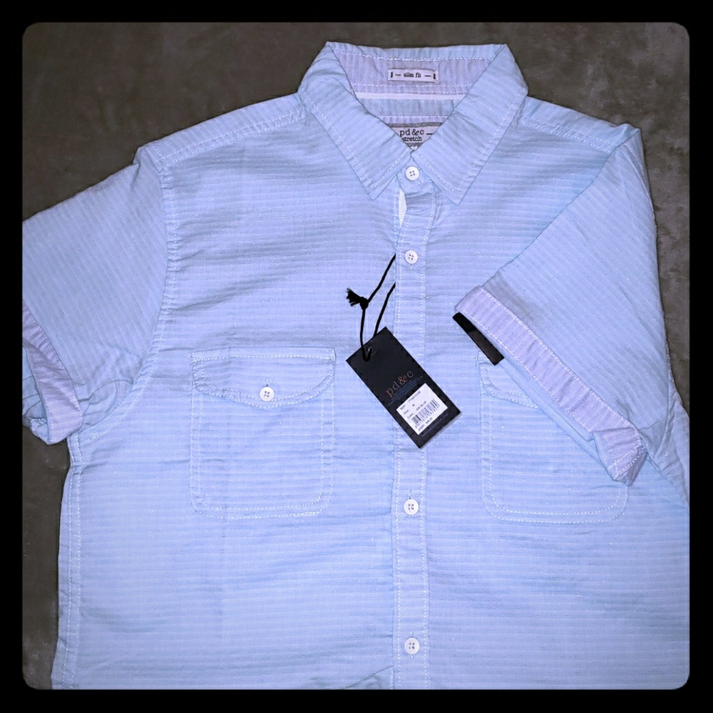 NWT Mens PD&C Button Up Shirt